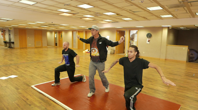 Diggabeatz Dance Rehearsal for The Wind Up music video with E-Boogie and Robot Rob
